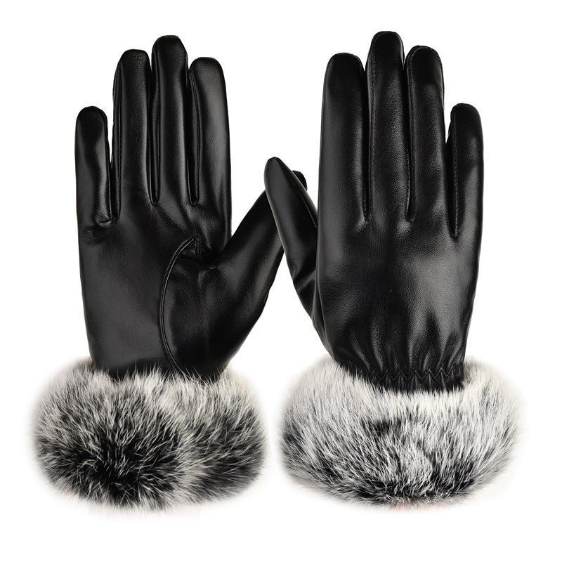 ❄2026 Elegant synthetic leather touchscreen gloves❄