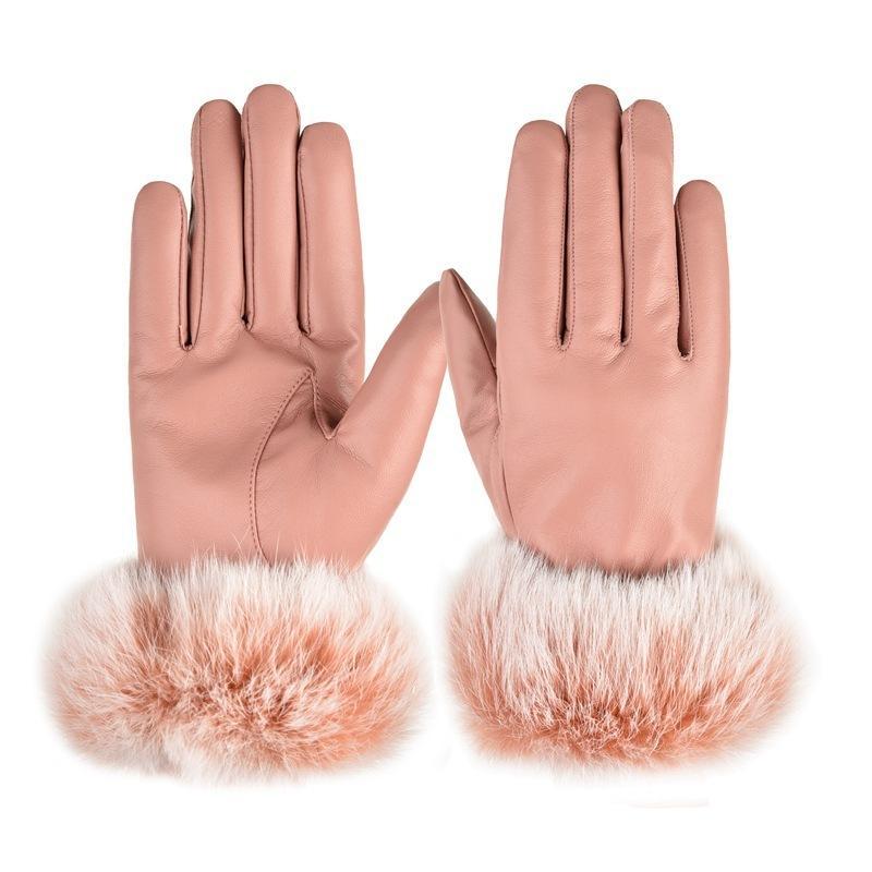 ❄2026 Elegant synthetic leather touchscreen gloves❄