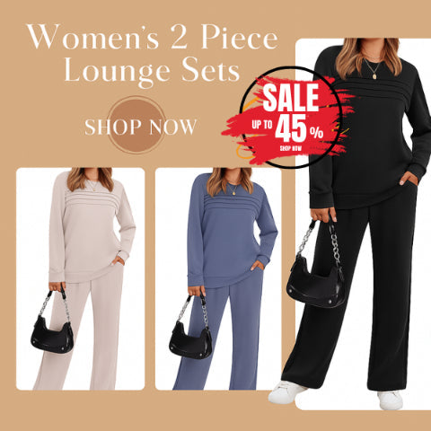 🔥LAST DAY SALE 70% OFF👍✨Women's 2026 Casual Crew Neck Top & Drawstring Pants Set