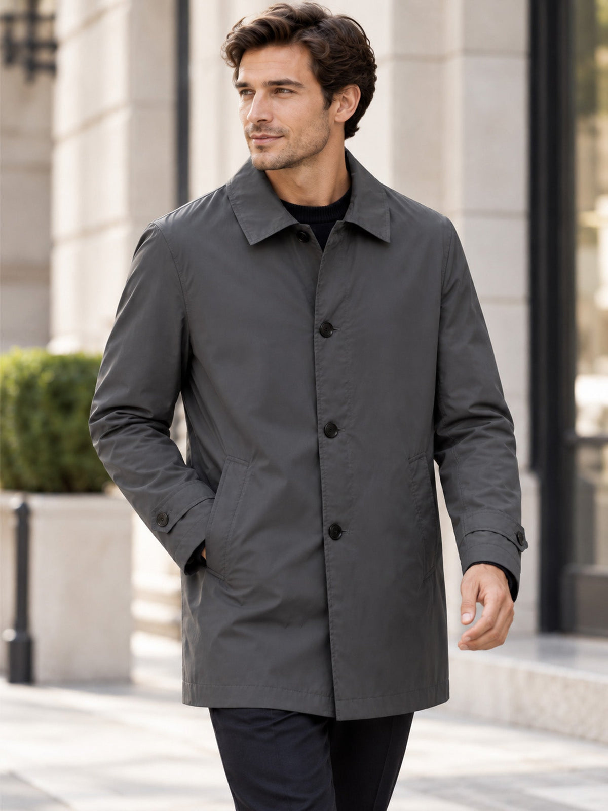 Men's Waterproof Mid-Length Trench Coat【FREE SHIPPING】