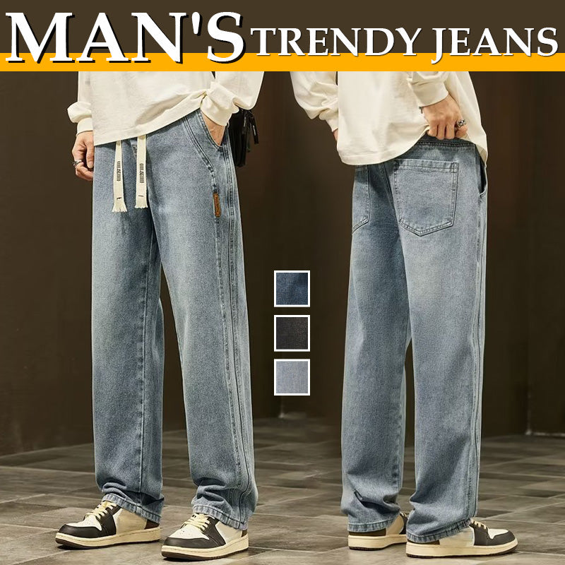 Men's Loose Straight Jeans