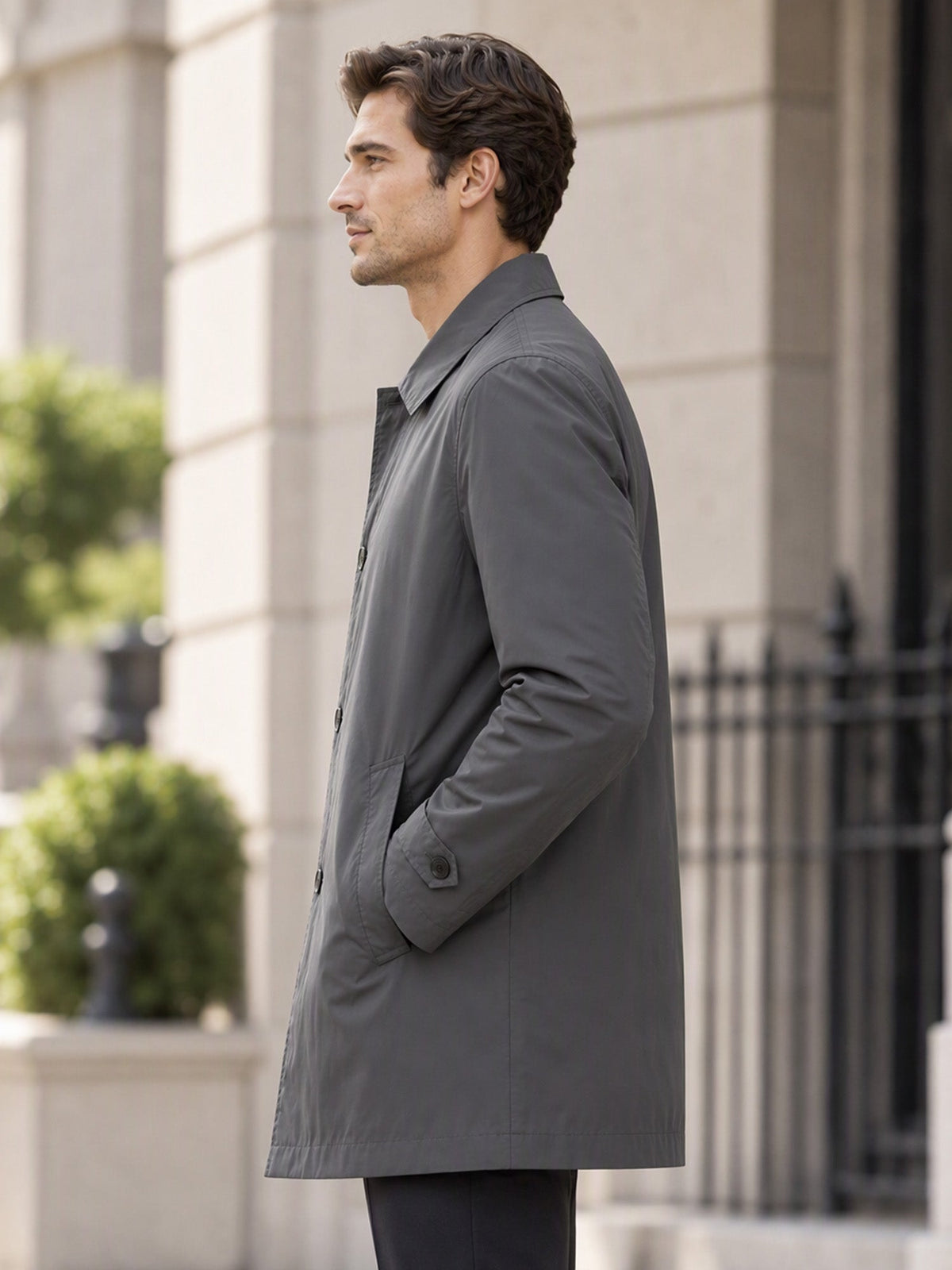 Men's Waterproof Mid-Length Trench Coat【FREE SHIPPING】