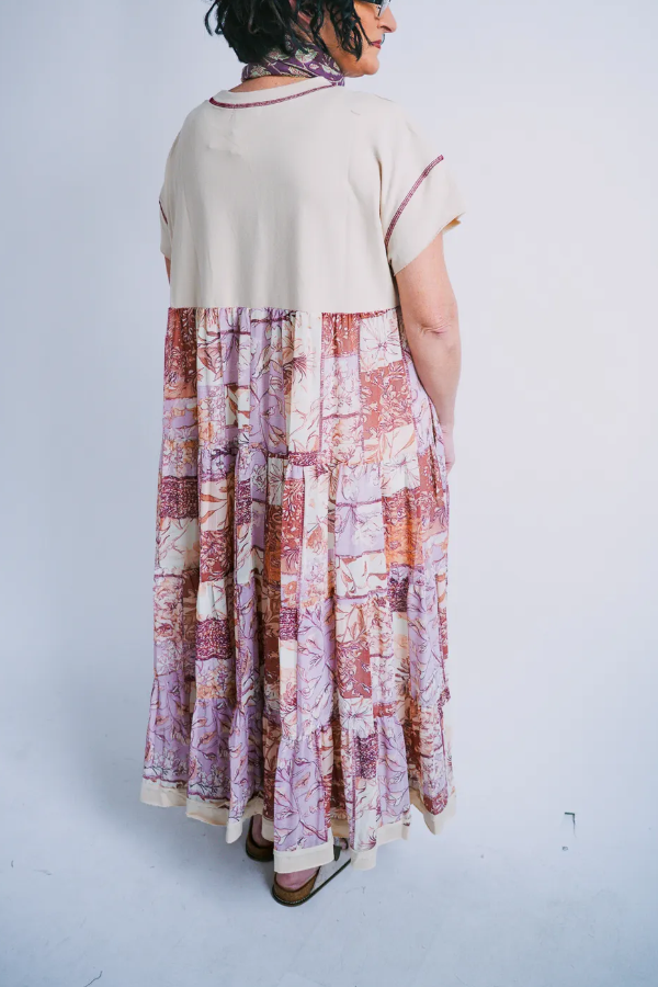 Angel Print Short Sleeve Dress