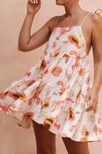 Crab Print Mini Dress