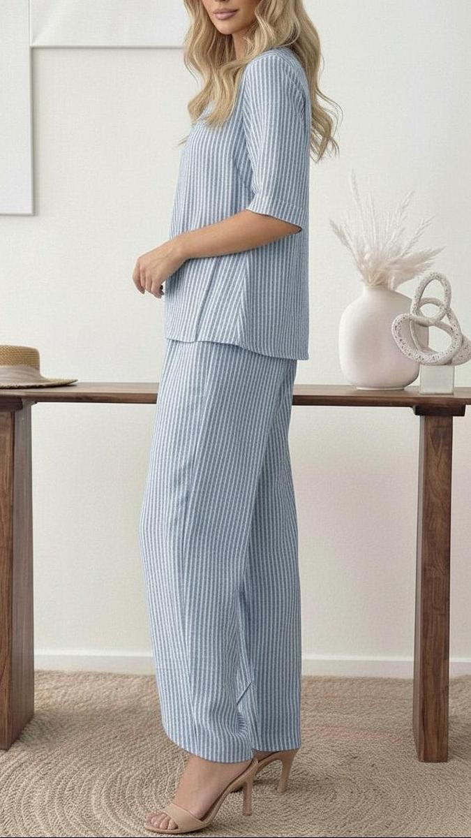 Blue Print Two Piece Set