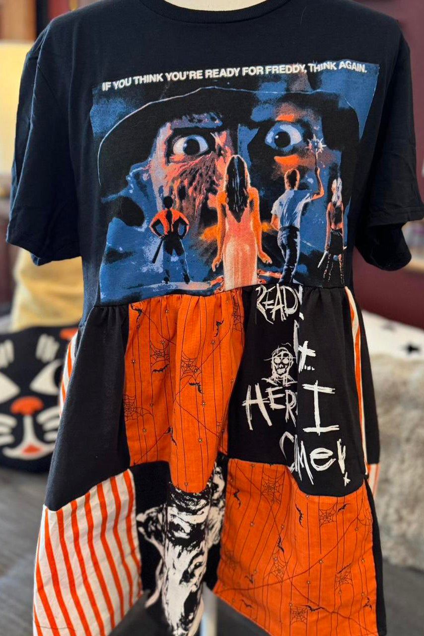 The Nightmare On Elm Street Horror Patchwork Dress