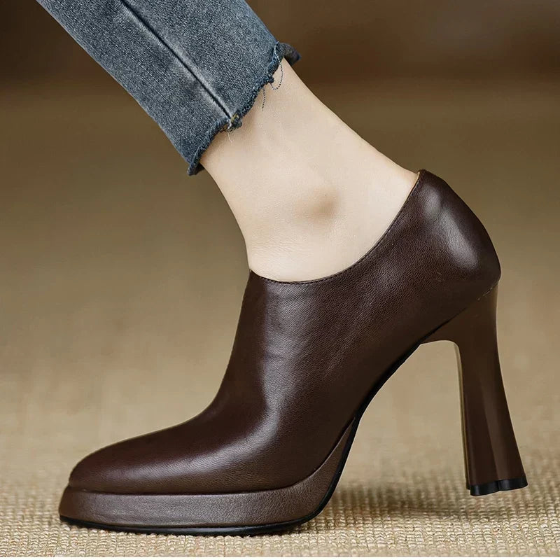 Anita | Leather Heels