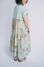 Angel Short Sleeve Green Dress