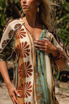 Cacao Print Bree Maxi Dress
