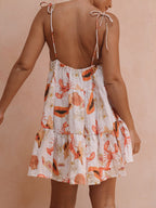 Crab Print Mini Dress