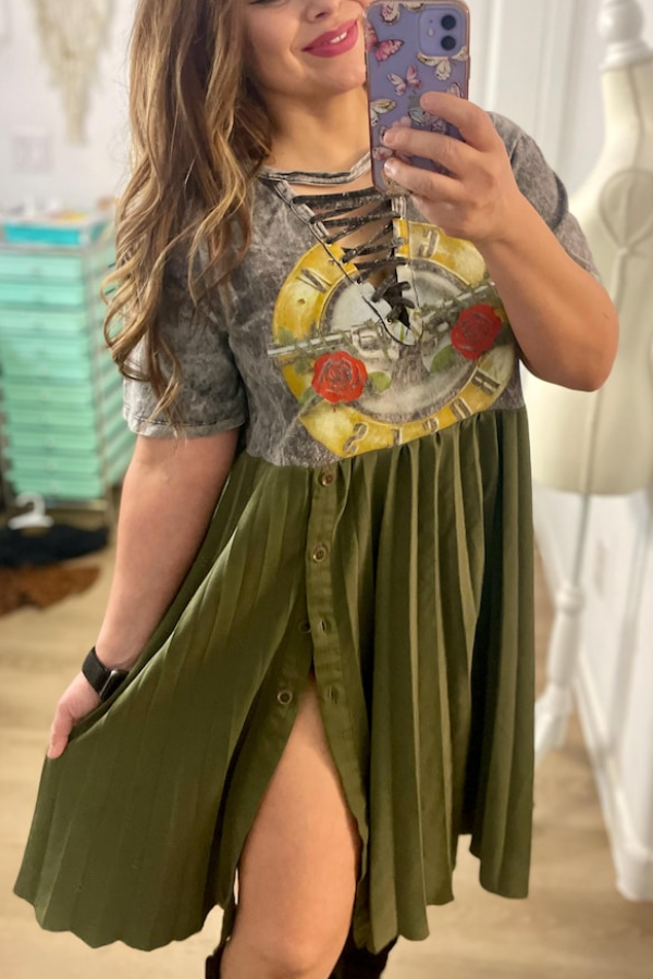 Guns N Roses Recycled Dress