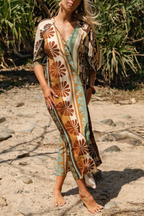 Cacao Print Bree Maxi Dress