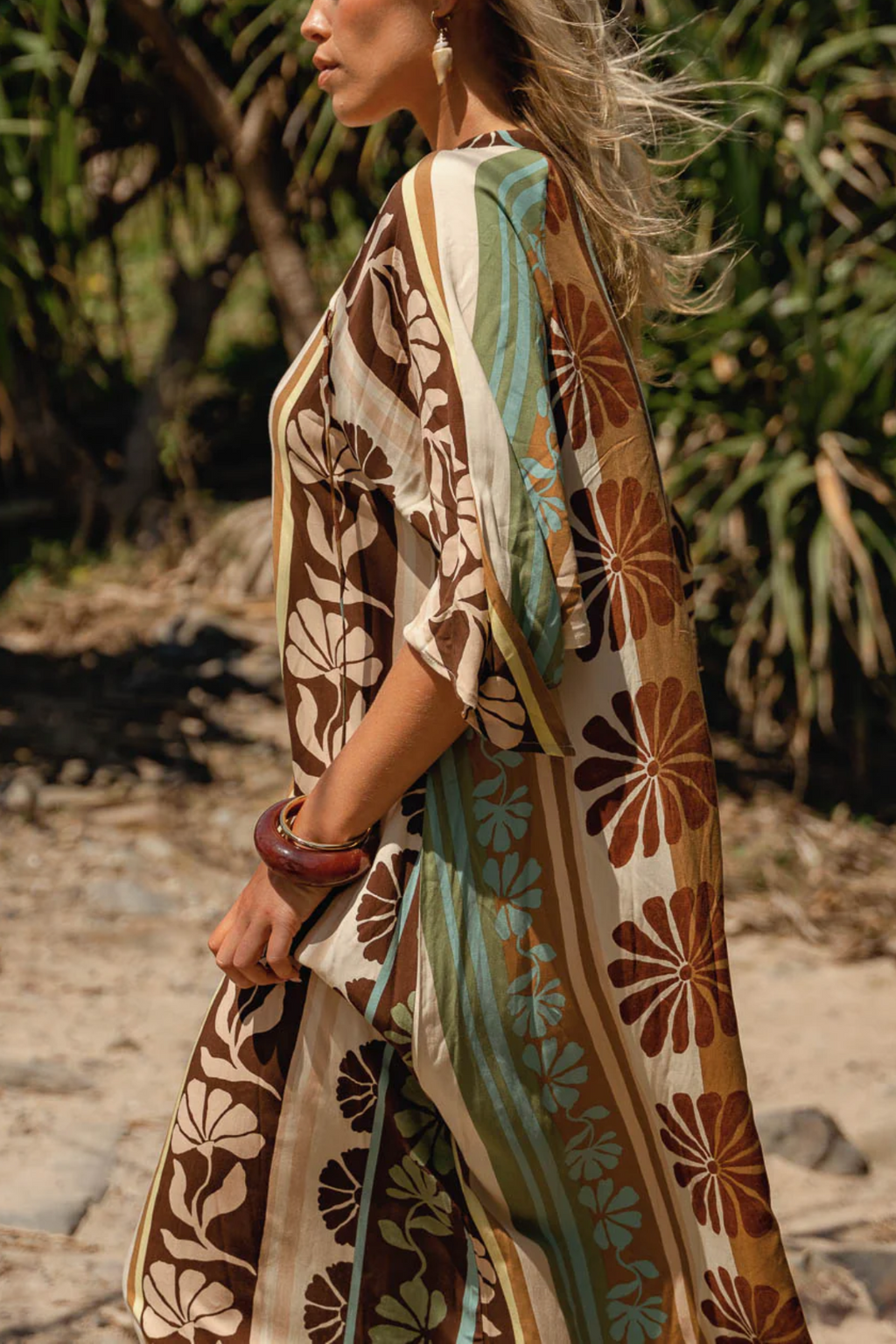 Cacao Print Bree Maxi Dress