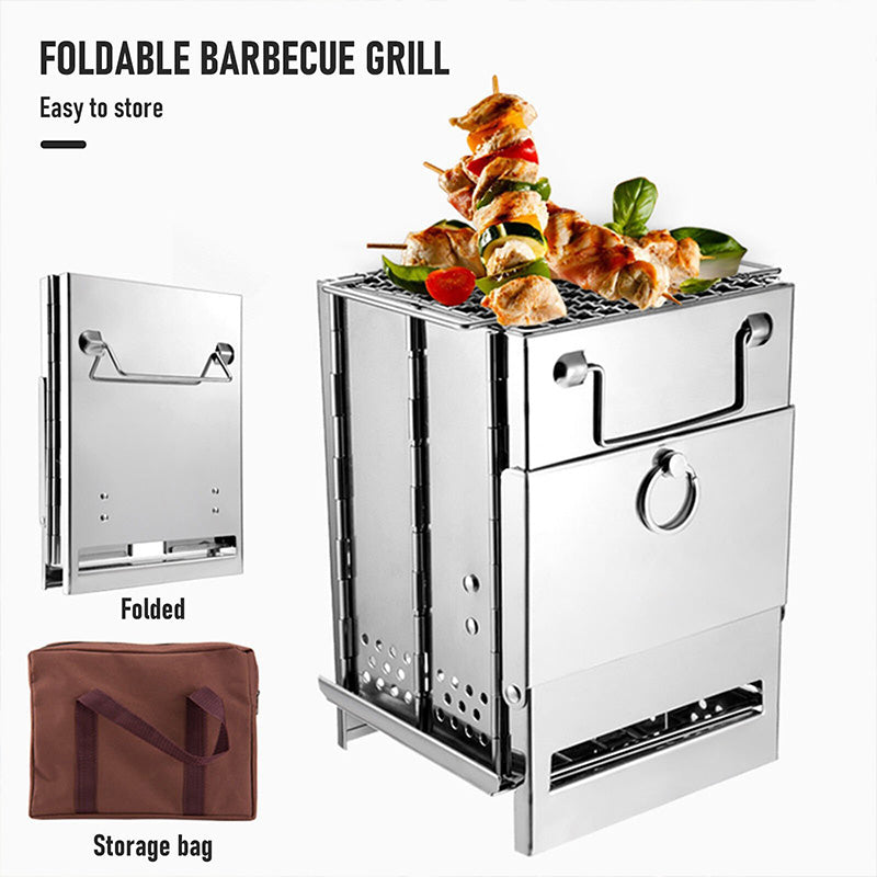 Foldable BBQ Grill for Outdoor Camping