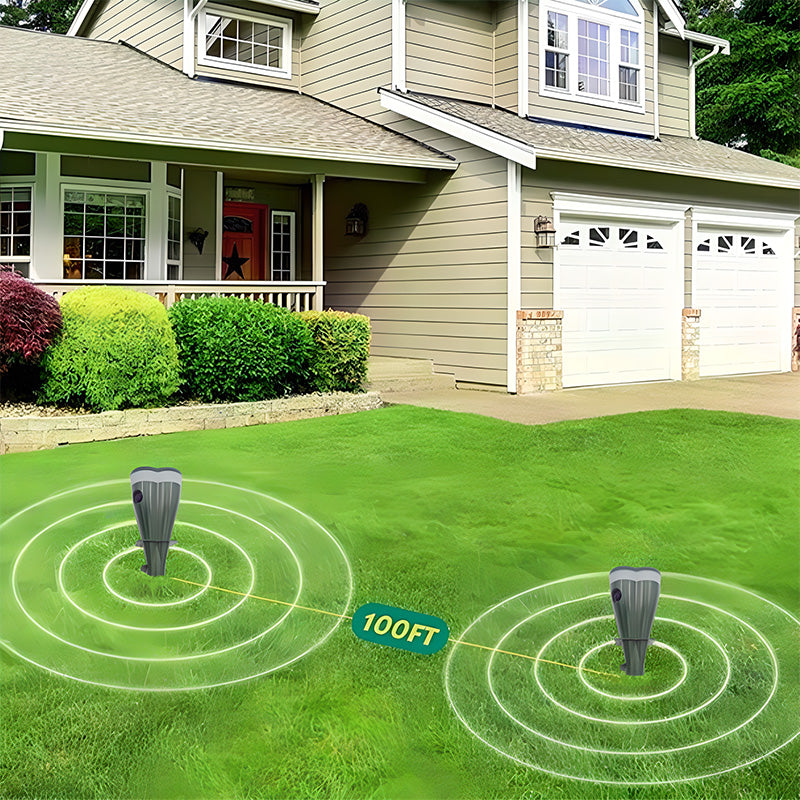 🌸Hot Sale 50% OFF☘️Solar Powered Waterproof Screw Mole Repellent