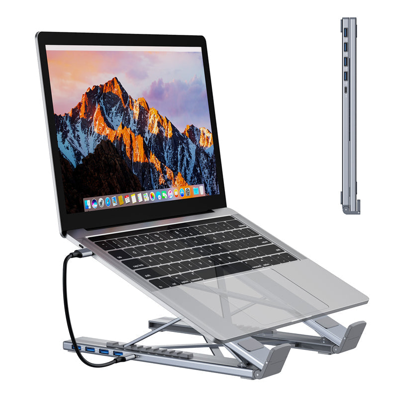 💥HOT SALE💥Limited-time offer-USB-C Docking Station Laptop Stand with 4K HDMI