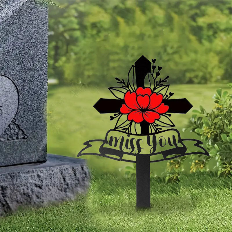 Metal Cemetery Memorial Stake