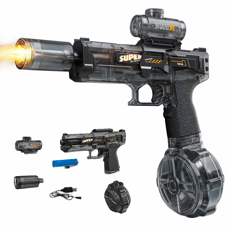 Electric Water Gun: Ice Mouse with Flashlight⚡💦🔥