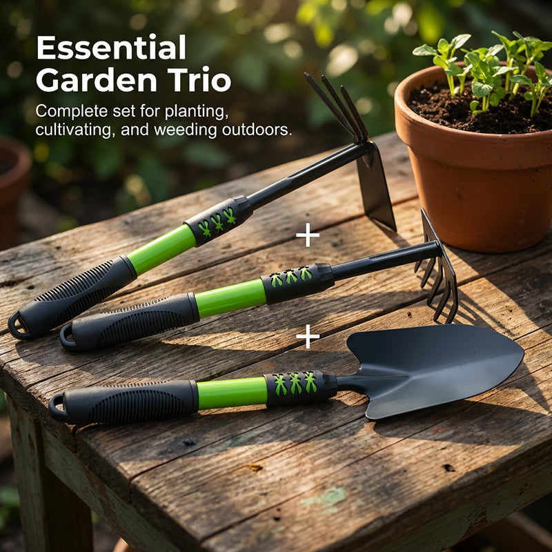 Garden Tool Set with Extended Long Handle