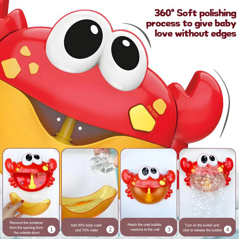 Crab Bubble Machine Bath Toy with Music